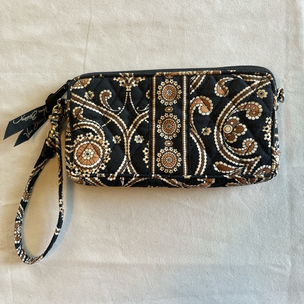 Vera Bradley wristlet retired pattern “Cafe Latte”